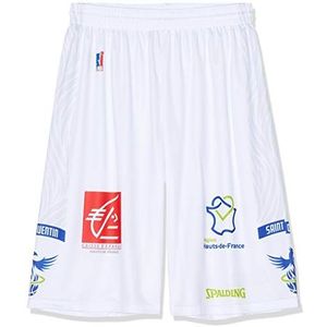 Saint-Quentin Basketball Saint-Quentin Shorts, officieel gelicentieerd product 2019-2020 basketbal, uniseks, volwassenen, wit, FR (fabrieksmaat: 2XL)