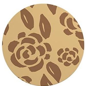 Questo Casa, Ronde muismat met antislip onderkant voor kantoor en thuis, diameter 22 cm