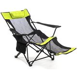 InnovaGoods® Multifunctionele 3-in-1 campingstoel, tuinligstoelen met bekerhouder, zakken en draagtas, ideale klapstoel voor strand, camping, ademende en wasbare stoel.