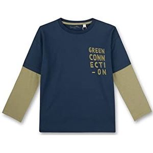Sanetta Jongens T-shirt, blush van denim, 140, Denim Blush