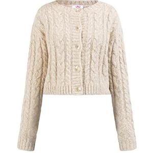 NAEMI Cardigan pour femme, beige, XL-XXL