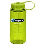 Nalgene Sustain Tritan BPA-vrije waterfles van 50% kunststof afval, 473,6 g, brede opening, lentegroen