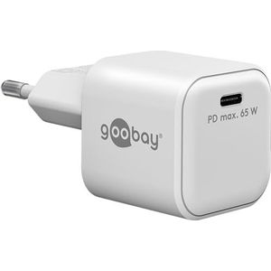 goobay 65370 USB C PD snellader (65 W) / Quick Charger/USB C oplader voor Samsung, iPhone, iPad en MacBook/oplaadstekker/oplaadadapter voor stekker/voeding voor kabel