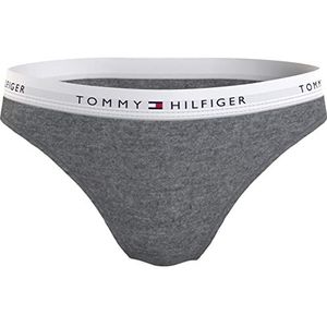 Tommy Hilfiger Bikini Uw0uw03836 Bikinislip voor dames (1 stuk), Grijs (lichtgrijze Heather)