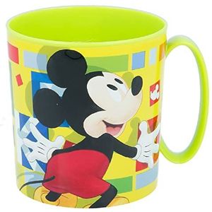 2667 Disney Mickey Mouse magnetronbeker 350 ml inhoud, van kunststof, BPA-vrij