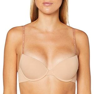 Emporio Armani Push-up Bra Basic Bonding microvezel damesbeha, Nude Roze