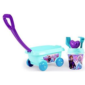 SMOBY Frozen Strandwagen met emmer, zeef, hark, schep en zandvorm