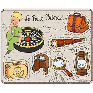 Les Zamibois - Puzzel Le Petit Prince – vliegtuigaccessoires – 865004-21 cm – hout – vanaf 18 maanden, meerkleurig