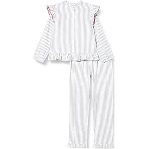Gocco Lange pyjama voor meisjes van Rayas, Claro Grijs