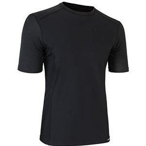GripGrab onderhemd, winddicht, korte mouwen, zwart, elastisch, ademend, geurremmend, uniseks, zwart.