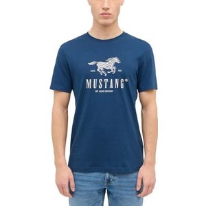 MUSTANG T-shirt coupe droite pour homme, bleu, 6XL