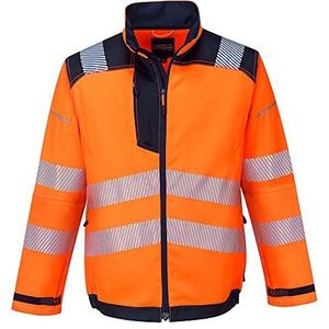 Portwest - Vision Hi-Vis Safety Workwear Jacket Orange/Navy Large