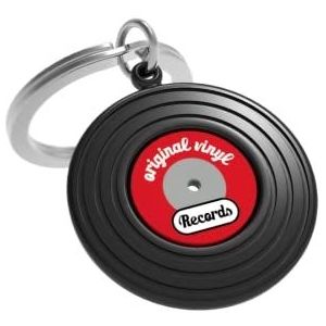 Metalmorphose - vinyl sleutelhanger - MTM048-01, zwart, rood, eenheidsmaat, vintage, Zwart, rood, Uniek, vintage