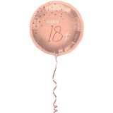 PDL Folat 67718 folieballon Lush Blush jaar-45 cm, nummer 18