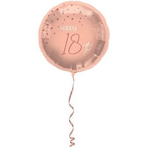 PDL Folat 67718 folieballon Lush Blush jaar-45 cm, nummer 18