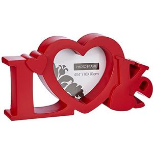 Zep Z23R Marbella Collection Love fotolijst, kunsthars, 10 x 10 cm, rood