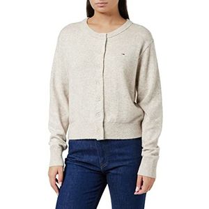 Tommy Jeans Dw0dw13789 Damesvesten, Stony Beige Htr