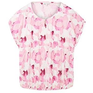 TOM TAILOR T-shirt pour femme, 31803 – Pink Shapes Design, 40/grande taille
