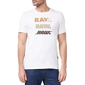 G-STAR RAW Triple Raw T-shirt, wit (336-110), XXL, wit (336-110)