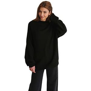 NA-KD High Neck Knitted Sweater, Noir, 3XL Femme