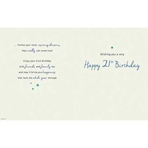 Verjaardagskaart voor heren, motief: bierfles, zonnebril en iPod, 22,9 x 15,9 cm