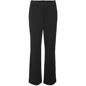 Vero Moda Vmlucca Mr Straight Jersey Pant Noos Damesbroek, zwart.