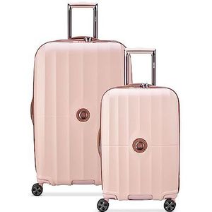 DELSEY Paris St. Tropez harde koffer met zwenkwielen, roze, 2-delige set (21/28), St. Tropez harde koffer met zwenkwielen, Roze, 2-Piece Set (21/28), St. Tropez harde koffer met zwenkwielen