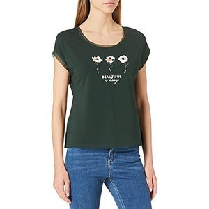 s.Oliver BLACK LABEL t-shirt dames, Donkergroen