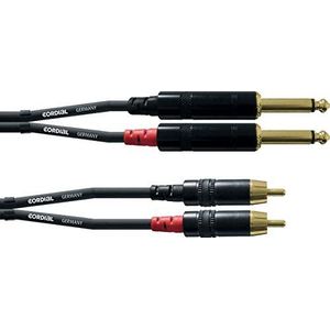 CORDIAL CABLES Audiokabel met dubbele aansluiting mono/Rca 6 m AUDIOKABLES Essentials Jack