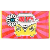 Boland BOL44502 Hippie vlag Flower Power