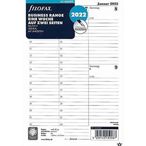 Filofax A5 Multi 1 week op 2 pagina's (Duits) 2022 22-68540