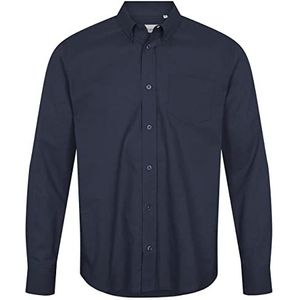 BY GARMENT MAKERS Sustainable; obviously! Uniseks T-shirt Vencel Linen Button Down, marineblauw blazer