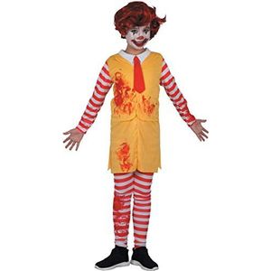 Ciao - Kostuum Bambino Horror Clown Boy, 5-7 Anni, jongens, 13045.5-7, geel/rood