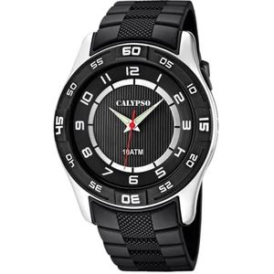 Calypso Watches K6062/4 jongenshorloge, kwarts, analoog, kunststof armband, zwart