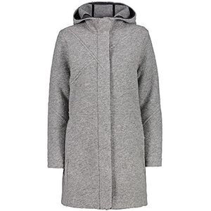 CMP Wooltech Long Coat Wooltech voor dames, Grijs Mel.