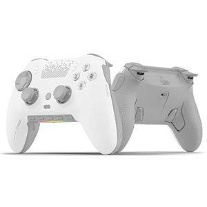 SCUF ENVISION PRO Draadloze gamepad alleen voor pc, vijf afneembare G-toetsen, afneembare rugpeddels, onmiddellijke triggers, compatibel met iCUE - wit