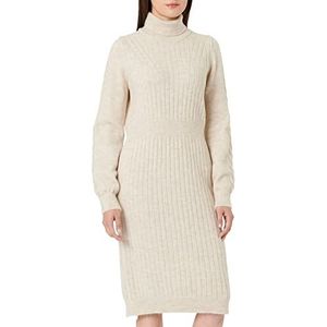 Supermom Cornelia damesjurk met lange mouwen RAS1202 Oatmeal - P611, 36, RAS1202 Oatmeal - P611