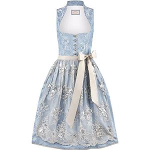 Stockerpoint Dirndl Odina jurk voor speciale gelegenheid, rookblauw, 34 dames, rookblauw, 34, Rokerblauw