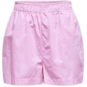 ONLY Onlfilucca Hw Pull-up Shorts Wvn Onlfilucca Hw Pull-Up Shorts Wvn Dames (1 stuk), Fuchsia roze, M