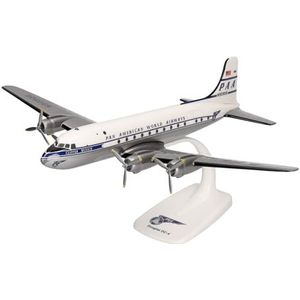 Herpa modelvliegtuig Pan American World Airways Douglas DC-4 - N90906 ""Clipper Munich"", schaal 1/125, Snap-fit model, verzamelstuk, vliegtuig met standaard, plastic figuur