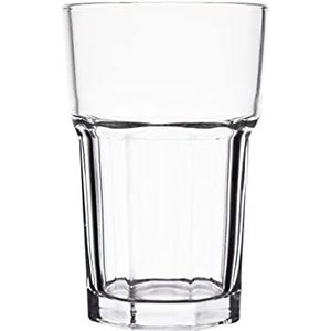 Olympia GF927 Orleans Hoge glazen van gehard glas, 285 ml, transparant, duurzaam, vaatwasmachinebestendig, 12 stuks