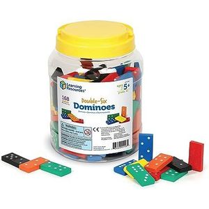 Learning Resources Dominos gemaakt van hout, dubbel zes