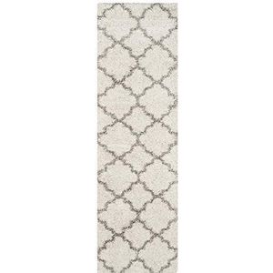 Safavieh Hudson SGH282B tapijt Flokati, Marokkaans, 4-voudig, geometrisch patroon, 152 x 152 cm, modern, 6 x 8 inch, ivoorkleurig