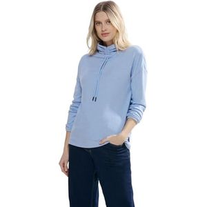 Cecil T-shirt à manches longues pour femme, Mélange bleu Tranquil, XXL