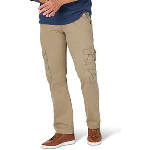 Wrangler Authentics Premium Twill Cargo broek voor heren, Khaki (stad)