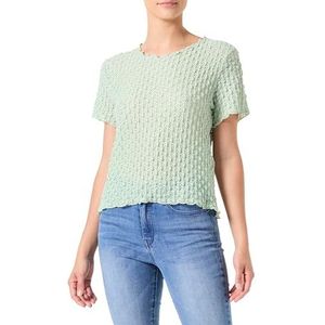 VERO MODA Vmshelby Ss Vma Noos Crop Top met ronde hals voor dames, Rookgroen