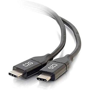 C2G USB-C naar USB-C 5A 1,8 m voedingskabel, compatibel met Galaxy S9/8+, MacBook Pro, iPad Pro, Google Pixel, Chromebook, Nexus, Huawei, Nintendo Switch en meer