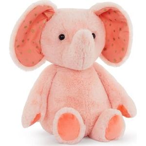 B. Softies Pluche olifant - superzacht en groot - roze pluche dier voor baby's en kinderen, speelgoed voor meisjes en jongens vanaf 0 maanden