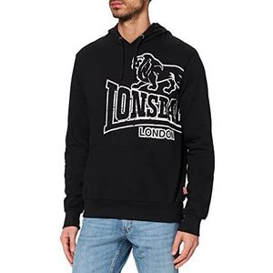 Lonsdale London tadley heren hoodie, zwart/ecru