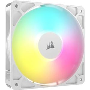 CORSAIR RS120 ARGB 120 mm PWM-ventilator – Daisy-Chain aansluiting – geluidsarm – magnetische koepellagers – één pakket – wit